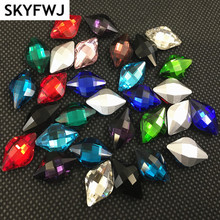 Mais Cores 125 pcs 12x19mm Lemon/rhombus Fantasia Rhinstones Apontou de Volta Pedra de Cristal de Vidro 2024 - compre barato