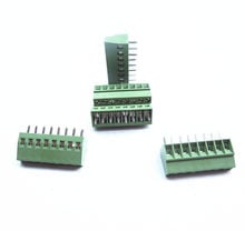 Conector universal de bloco terminal de parafuso pcb, 5 peças, 8 polos/8 pinos 2.54mm/0.1'' 2024 - compre barato