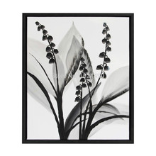 100% Hand Painted Modern Black White Flower Oil Painting On Canvas Wall Art Picture For Home & Hotel Decor 2024 - buy cheap