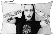 Custom Marilyn Manson Pillowcase Charming Actor Pillowcase Covers Standard Size 20x30 Inch More size 2024 - buy cheap