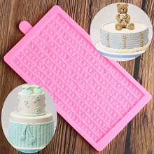 Moldes de silicone para decoração de bebê, novo tipo de molde de silicone para decoração de bolo, fondant, chocolate, doces, biscoitos, moldes de tricô 2024 - compre barato