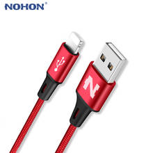 Original NOHON 8pin USB Cable Fast Charger Data Sync Cable For iPhone 7 7Plus 6 6S Plus iOS 10 9 8 iPad Mobile Phone USB Cables 2024 - buy cheap