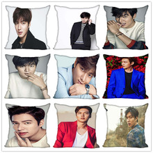 Personalizado kpop lee min ho quadrado fronha com zíper personalizado quarto casa capa de travesseiro caso 1 pçs personalizado 40x40cm 2024 - compre barato