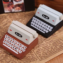Arts Crafts Gift Mini Retro Typewriter Desktop Figurines Wooden Message Note Clip To Clip Pictures Photo Holder Decor 2024 - buy cheap