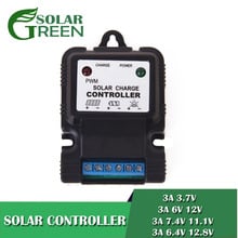 Painel de célula solar carregador de bateria 3a pwm, controlador de carga de painel de célula solar, li-ion, lifepo4, baterias de lítio, regulador 3.2v 3.7v 11.1v 6v 12v 2024 - compre barato
