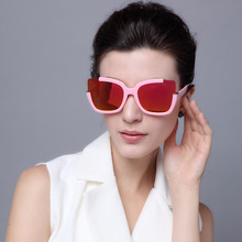 Okulary-gafas de sol con montura de ojo de gato para mujer, anteojos de sol femeninos de marca de diseñador, con lentes redondas, UV400, 3/4 2024 - compra barato