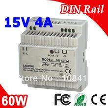 DR-60-15 LED Single Output Din Rail Power Supply Transformer DC 15V 4A Output SMPS 2024 - buy cheap