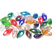 Mixed Color 5*7MM Briolette Pendant Waterdrop Austrian crystal beads Plating Teardrop glass bead for jewelry making bracelet DIY 2024 - buy cheap