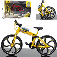 1:10 modelo de bicicleta de montanha e liga metálica, brinquedo dobrável, bicicleta de corrida, cross, réplica de coleção diecast para presente de crianças 2024 - compre barato