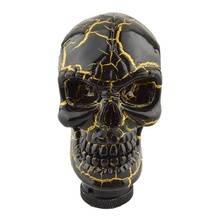 Universal Aluminium Alloy Car Chrome Skull Gear Stick Shift Knob Lever 2024 - buy cheap