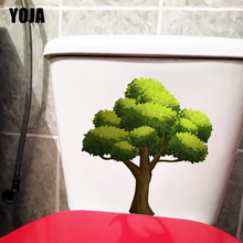 YOJA 20.9X22.2CM Beautiful Trees Cartoon Wall Stickers For Kids Rooms Fashion Toilet Bathroom Decor T1-1722 2024 - buy cheap