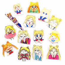 1Pcs Harajuku Cartoon Sailor Moon Girls Badges Backpack Acrylic Badges Clothes Icons on Backpack Pin Brooch Badge Kids Gift 2024 - buy cheap