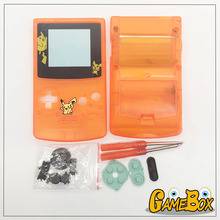 Clear Orange Shell Case for Nintend GBC GameBoy Color Full Set Housing With Colorful Keypress 2024 - buy cheap