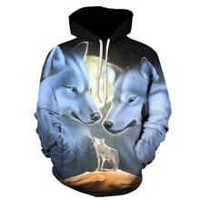 Space Galaxy Sweatshirts Men/women Tracksuits Tops Print Galaxy Wolf Hooded Hoodies Thin Autumn Sweatshirts 2024 - buy cheap