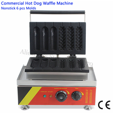 Máquina de gofres de maíz eléctrico para perros calientes comercial Lolly Hotdog salchicha 220 V 110 V francés Hotdog Waffle Maker envío gratis 2024 - compra barato