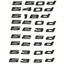 2019 New 520d 525d 528d 530d 535d 550d Rear Boot Trunk Lid Letters Badge Emblem Logo for 5 series E39 E60 E61 F10 F11 2024 - buy cheap