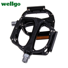 Wellgo-Pedales ultraligeros de aleación de aluminio para bicicletas de montaña, Pedales de rodamiento sellado, Bmx, piezas de Pedali, tiempo limitado 2024 - compra barato