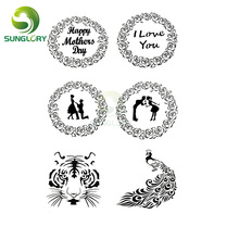 Wedding Decoration Fondant Cake Stencil Kitchen Cupcake Decorating Template Mold Baking Tools For Cakes Happy Mothers Day Tiger 2024 - buy cheap