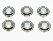 30x Chrome 10mm Metal Vintage Guitar Tuner Conversion Bushings Adapter Ferrules 2024 - купить недорого