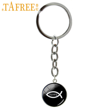 TAFREE Vintage Christian Fish key chains classic Ichthus christian Jesus keychain God-fearing Christians faith jewelry gift T287 2024 - buy cheap