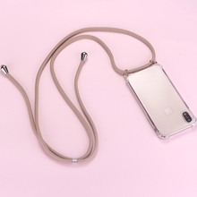 Ремень шнур цепи телефон Веревка ожерелье с ожерельем для Мобильный телефон чехол для переноски Чехол для того, чтобы повесить для iPhone XS Max XR X 8Plus 2024 - купить недорого