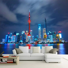 Custom Mural Wallpaper 3D City Night Landscape Photo Wall Murals Living Room TV Sofa Study Room Background Wall Painting Fresco 2024 - buy cheap