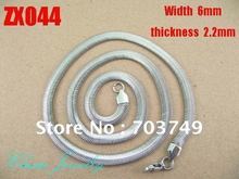 550mm length 6mm 316L stainless steel snake chain necklace fashion men's women jewelry chains 50pcs ZX044 2024 - buy cheap