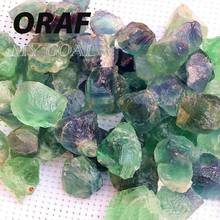 50g Rare Fluorite Quartz Crystal Stone Rough Rock Gemstone Gravel Specimen 2024 - buy cheap