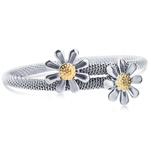 New Fashion Jewelry Bracelets For Women Stainless Steel Elastic Flower Bracelets Bangles 2024 - buy cheap