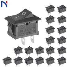 10 PCS Switch ON-OFF KCD1 15*21mm 2pin Ship Type Switch 6A 250V 10A 125V 15X21 Rocker Switch power switch black New 2024 - buy cheap