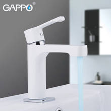 Смеситель для раковины GAPPO, белый кран «Водопад» для ванной комнаты, крепление на раковину 2024 - купить недорого