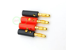 1000PCS gold plated 4mm banana plug Black And Red Connector 2024 - buy cheap