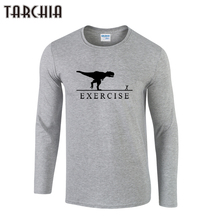 TARCHIA 2022 New Exercise Fashion Male T Shirt Tshirt Brand Plus Boy Men Long Sleeve Plus Size Homme Men's T-Shirt 100% Cotton 2024 - buy cheap