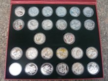Coleção Chinesa Ailuropoda melanoleuca moeda de prata, 26 peças (Set) 2024 - compre barato
