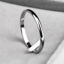 Женское кольцо на палец, простое золотое/серебряное кольцо из титановой стали, 2 мм, 4 цвета 2024 - купить недорого