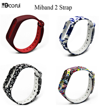 BOORUI Miband 2 Strap pulsera Varied Model Silicone wrist belt Camouflage Learpard Python Replacement straps for xiaomi miband2 2024 - buy cheap