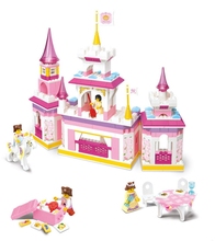 Sluban Pink Dream Learning education  Princes Series Castle Kids Gift Building Block Set Girl Brick Toy Set Compatible With Lego 2024 - buy cheap