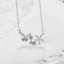 LULU-PIG 925 Silver Necklace For Korean Women Simple Creative Pendant Short Clavicle Chain anti-allergy DZ385 2024 - buy cheap