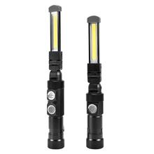 USB Rechargeable COB Flashlight Torch Portable 5-Mode Work Light Magnetic LED Lanterna Outdoor Camping Hanging Hook Lamp 2024 - buy cheap