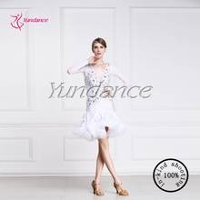 high quality white latin dance dresses for sale L-1589 2024 - buy cheap