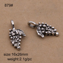 25pcs/lot 16x26mm Antique Silver Zinc Alloy Charms Grape Pendants Jewelry Findings 2024 - buy cheap