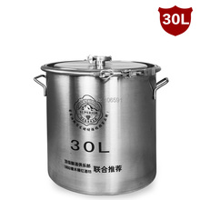 High Quality 30L Necking, 304 Stainless Steel Barrel, Beer Fermentation Tanks, Brewed Wine Fermenters 2024 - buy cheap