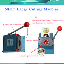 Circle Cutter Round Shape Badge Cutting Machine for 58mm Diameter Badge Botton Making 2024 - buy cheap