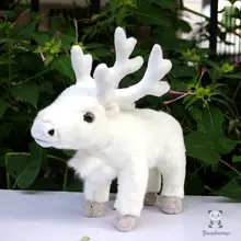 Children's Toys Christmas Present Simulation Stuffed Animal Toy White Reindeer Dolls Gifts Kawaii 2024 - buy cheap