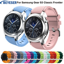 22 мм силиконовый браслет ремешок для часов для Samsung Gear S3 Frontier классический силиконовый спортивный ремешок для часов для HUAWEI Watch GT2 2024 - купить недорого