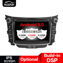 DSP Android 9.0 Car DVD player GPS navigation for Hyundai I30 Elantra GT 2012 2013 2014 2015 2016 Auto radio stereo head unit 2024 - buy cheap