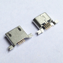 50pcs/lot micro mini 5P USB jack socket connector,phone charging data port, SMD 2024 - buy cheap