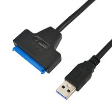 Kebidu супер быстрый USB-кабель для передачи данных USB 3,0 2,0 к SATA 22 Pin 2,5 дюйма драйвер SSD адаптер micro USB кабель конвертер для ПК 2024 - купить недорого