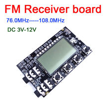 Placa receptora de FM Digital LCD 76MHz -- 108 MHz, módulo receptor de radio FM estéreo, Audio con antena 2024 - compra barato