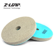 Z-LEAP 2pcs 125mm Sponge Diamond Polishing Pads 5 inch Buff Disc For Marble Artificial Stone Sandstone Floor Wet Cleaning Tool 2024 - buy cheap